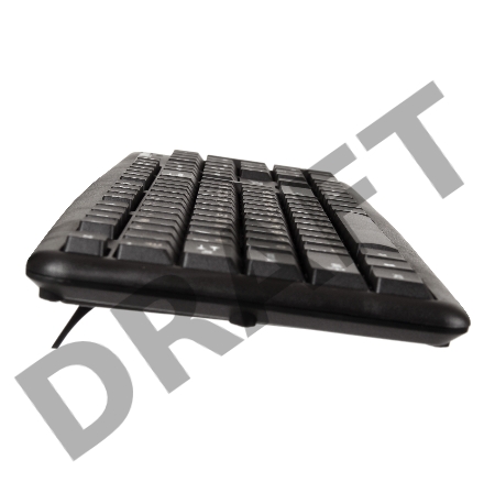 Клавиатура ExeGate EX263906RUS LY-331L, <USB, шнур 2м, черная,  104кл, Enter большой>, Color box