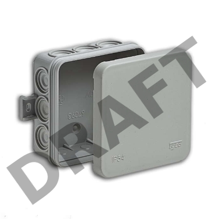 Коробка распр. ОП 85х85х35 IP54 Рувинил 67093