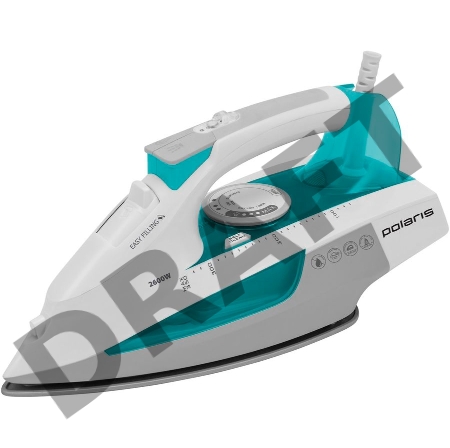 Утюг POLARIS PIR2695AK 3m Белый/Аквамарин 2600Вт
