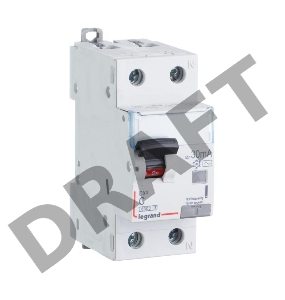 Выключатель автоматический дифференциального тока 2п (1P+N) C 20А 30мА тип AC 6кА DX3 2мод. Leg 411003