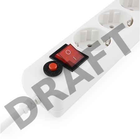 Сетевой фильтр Гарнизон ЕНLW-5 1.4 м 5 р белый