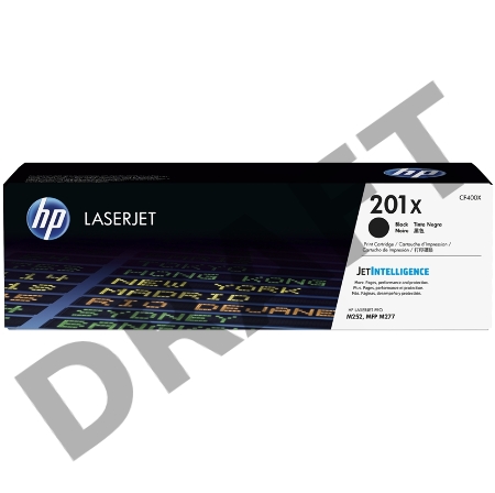 Тонер Картридж HP 201X CF400X черный для HP CLJ Pro M252/M277 (2800стр.)