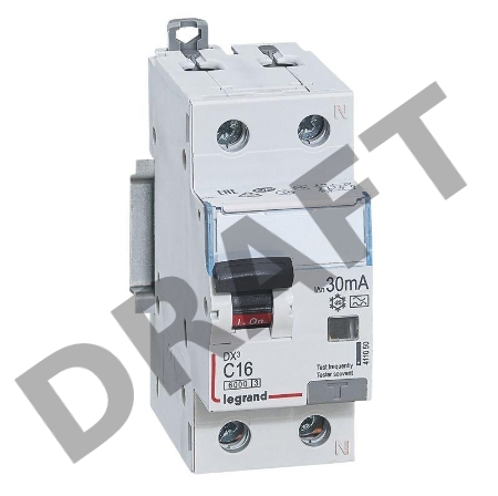 Выключатель автоматический дифференциального тока 2п (1P+N) C 16А 30мА тип A 6кА DX3 2мод. Leg 411050