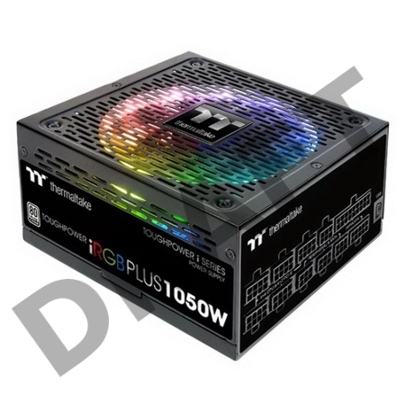 Блок питания Thermaltake ATX 1050W Toughpower iRGB Plus 80+ platinum (24+4+4pin) APFC 140mm fan color LED 12xSATA Cab Manag RTL