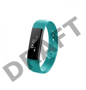 Смарт-браслет Lime 115 Green Шагомер, Подсчет калорий, Часы, Будильник, Зелёный ремешок