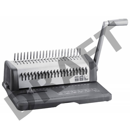 Переплетчик Deli E3873 A4/перф.18л.сшив/макс.425л./пластик.пруж.