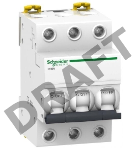Выключатель автоматический модульный 3п C 10А 6кА iK60 Acti9 SchE A9K24310