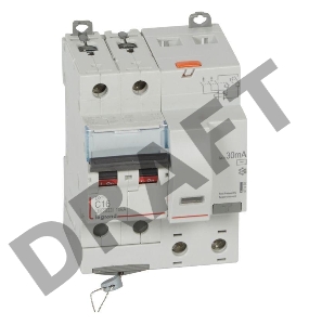 Выключатель автоматический дифференциального тока 2п C 16А 30мА тип AC 6кА DX3 4мод. Leg 411158