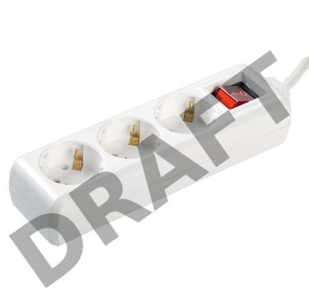 Удлинитель 3х1.5м с заземл. 16А IP20 У03К с выкл. ПВС 3х1 ИЭК WYP10-16-03-01-ZK-17