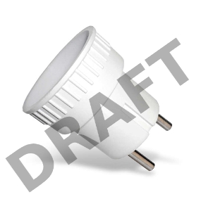 Адаптер-переходник без заземл. 6А 250В (еврослот) бел. UNIVersal А109