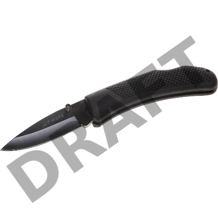 Нож STAYER складной с обрезиненной ручкой, большой