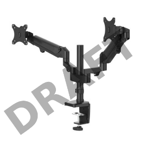 Кронштейн для мониторов Hama FM 2 Arms gas spring 00118498 черный 13