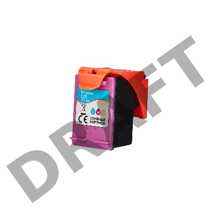 Струйный картридж Sakura CC643HE (№121 Tri-colour) для HP, триколор, 18 мл., 450 к.