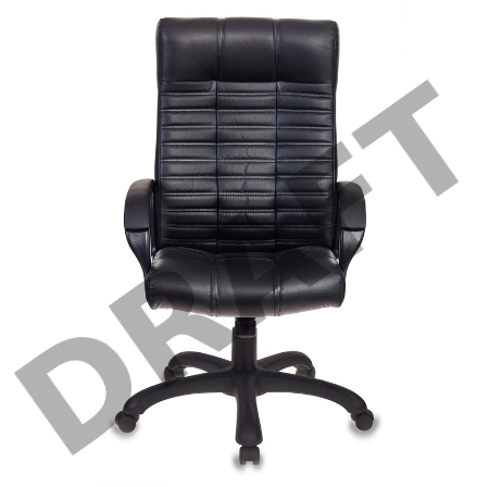 Кресло руководителя Бюрократ KB-10/BLACK черный искусственная кожа