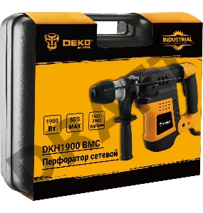 Перфоратор Deko DKH1900 патрон:SDS-plus уд.:9Дж 1900Вт (кейс в комплекте)