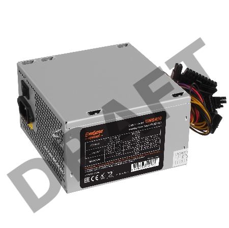 Блок питания 450W Exegate Special UNS450, ATX, 12cm fan, 24p+4p, 6/8p PCI-E, 3*SATA, 2*IDE, FDD