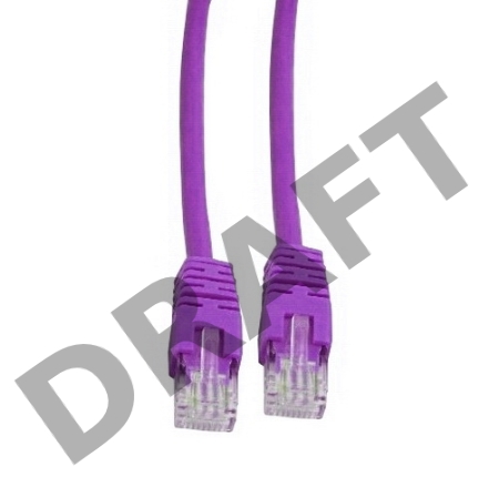 Патч-корд UTP Cablexpert кат.5e, 5м, литой, многожильный (фиолетовый)
