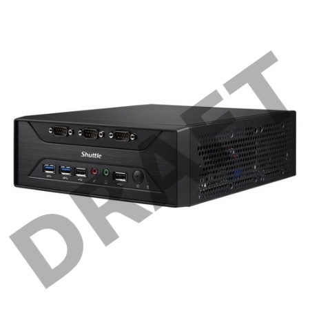 Платформа Shuttle SHU-XC60J black, Fanless, Intel Celeron J3355 dual core 2.5GHz, Support HDMI+D-sub/ X DDR3L 1866 Mhz SODIMM Max 8GB/ 1Gb Ethernet, 802.11 b/g/n WLAN /8xCOMport, M.2 2230 A,E key, M.2 2280 M key