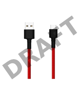 Кабель USB XIAOMI Mi Braided USB Type-C Cable SJX10ZM 100см красный