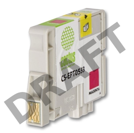 Картридж струйный Cactus CS-EPT0553 пурпурный для Epson Stylus RX520/Stylus Photo R240 (10ml)