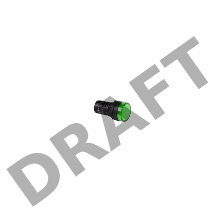 Индикатор Ø30  220V  зеленый LED  REXANT