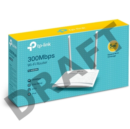 Роутер беспроводной TP-Link TL-WR820N N300 10/100BASE-TX белый
