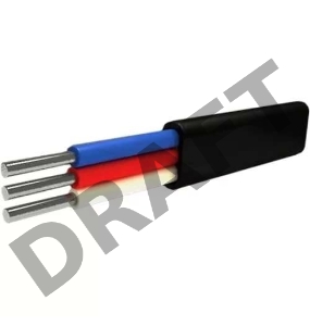 Кабель АВВГ 3х6 плоский Ч (бухта) (м) Альгиз К ФР-00000425