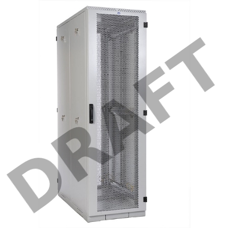 Шкаф серверный напольный 42U (800x1200) дверь перфорированная 2 шт. (ШТК-С-42.8.12-44АА) (3 коробки)