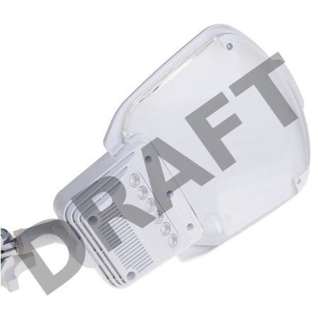 Лупа на струбцине REXANT, квадратная 3D+20D, с подсветкой 6 LED, серия EXPERT, белая