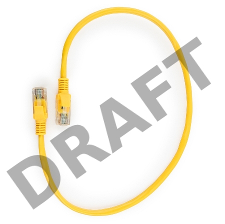 Патч-корд медный UTP Cablexpert PP10-0.25M/Y кат.5e, 0.25 м, литой, многожильный (желтый) Патч-корд медный UTP Cablexpert PP10-0.25M/Y кат.5e, 0.25 м, литой, многожильный (желтый)