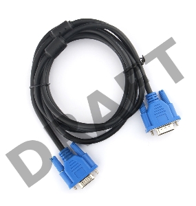 Кабель SVGA Gembird Pro 15m/15m <3.0м> (2 ферритовых фильтра, SVGA-15M/M-3M, CC-PVGA-10/E-VGA-1S-S-3,05м)