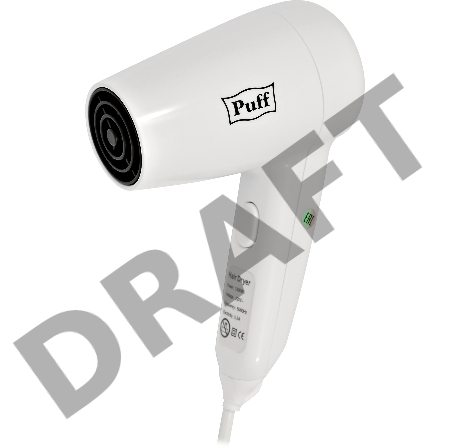 Фен Puff 1300 1300Вт белый