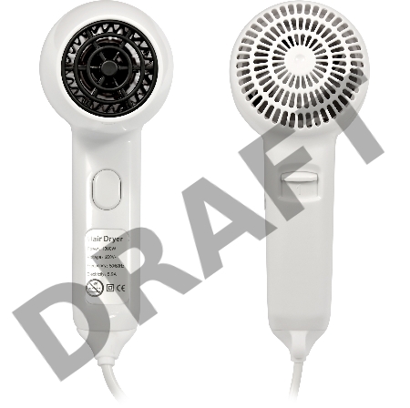 Фен Puff 1300 1300Вт белый