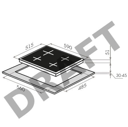 Газовая панель MAUNFELD EGHG.64.23CW/G