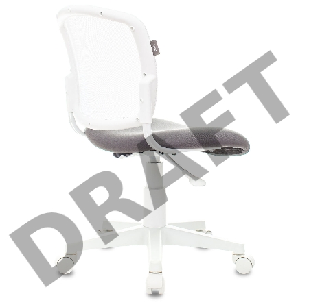 Кресло детское Бюрократ CH-W296NX белый TW-15 сиденье серый Neo Grey сетка/ткань крестов. пластик пластик белый