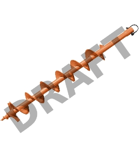 Шнек д/грунта CARVER GDB-100 однозаходный 01.003.00044