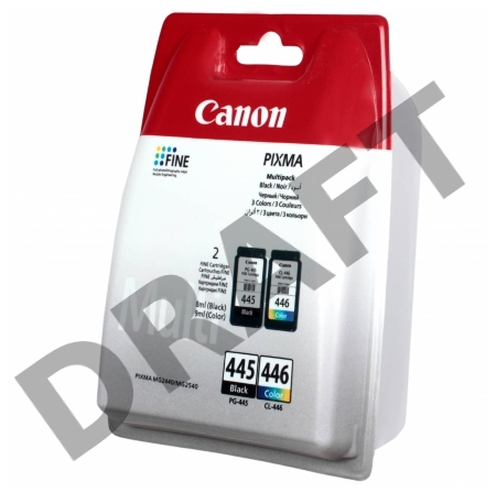 Картридж струйный PG-445/CL-446 (8283B004), для Canon PIXMA MG2540, PIXMA MG2440, 4 цвета, 180 стр.