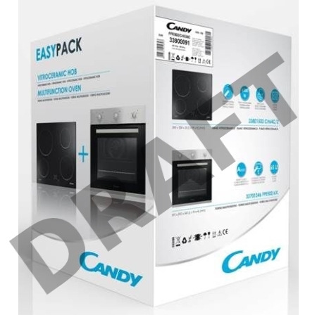 Встраиваемый комплект Candy FCP602X/ECH64CC черный/черный