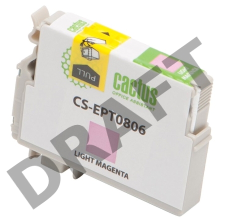 Картридж струйный Cactus CS-EPT0806 светло-пурпурный для Epson Stylus Photo P50 (11,4ml)