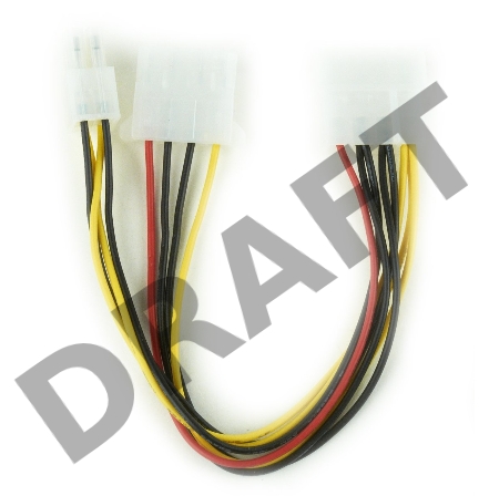 Разветвитель питания Cablexpert CC-PSU-4, Molex->Molex + ATX 4 пин