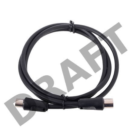 Кабель удлинительный антенный 9.5mm, 75Ом,ТВ-М-->ТВ-F, 1m, Telecom (TTV9501-1M)