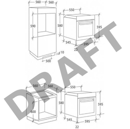 Встраиваемый комплект Candy FCP602X/ECH64CC черный/черный