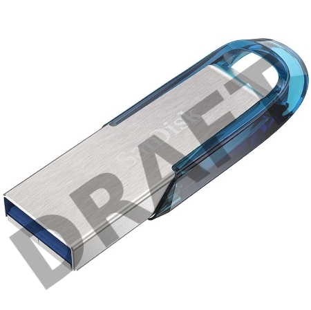 Флеш накопитель 128GB SanDisk CZ73 Ultra Flair, USB 3.0, Tropical Blue