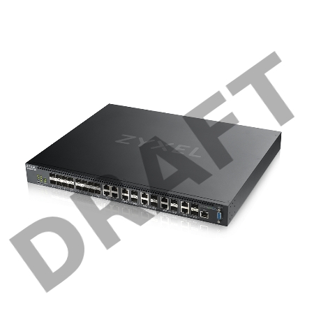 Коммутатор Zyxel XS3800-28 L2+ switch , 4xRJ-45: 1 / 2.5 / 5 / 10G, 8xCombo (SFP: 1 / 10G, RJ-45: 1 / 2.5 / 5 / 10G), 16xSFP +