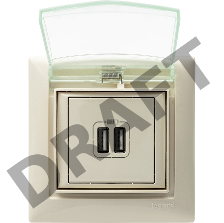 Аксессуары LEGRAND 774350 Рамка 1 пост, влагозащищенная, IP44, слоновая кость, Valena