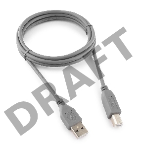 Кабель USB 2.0 Pro Cablexpert CCP-USB2-AMBM-6G, AM/BM, 1.8м, экран, серый