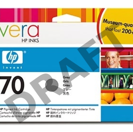 Картридж струйный HP №70 C9450A серый для HP DJ Z2100/Z3100 (130мл)