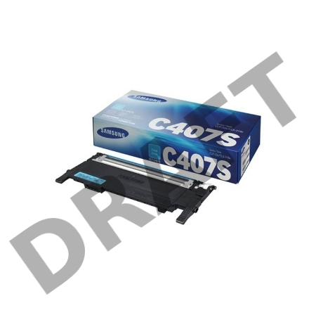 Тонер-картридж SAMSUNG CLT-C407S/ ST998A голубой для Samsung CLP-320/325/CLX-3185 (1000стр.)