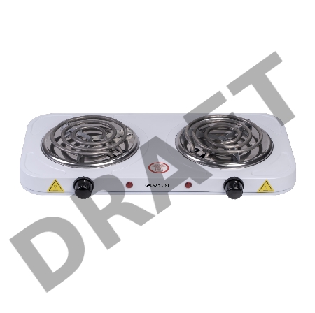 Плитка электрическая Galaxy GL 3004 (белый, 2000 Вт, 1 конфорка)