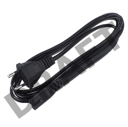 Кабель питания GoPower евровилка-C7 (2-pin) 1.8м ПВХ 0.75мм черный (1/300)